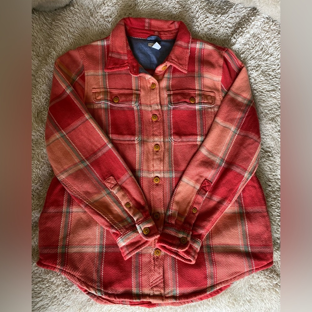 L.L. BEAN women’s 1912 Overshirt. Flannel jacket. EUC.